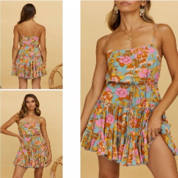 INDIKAH FRILL TRIM DRESS FLORAL PRINT NEW WITH TAGS - Picture 1 of 8